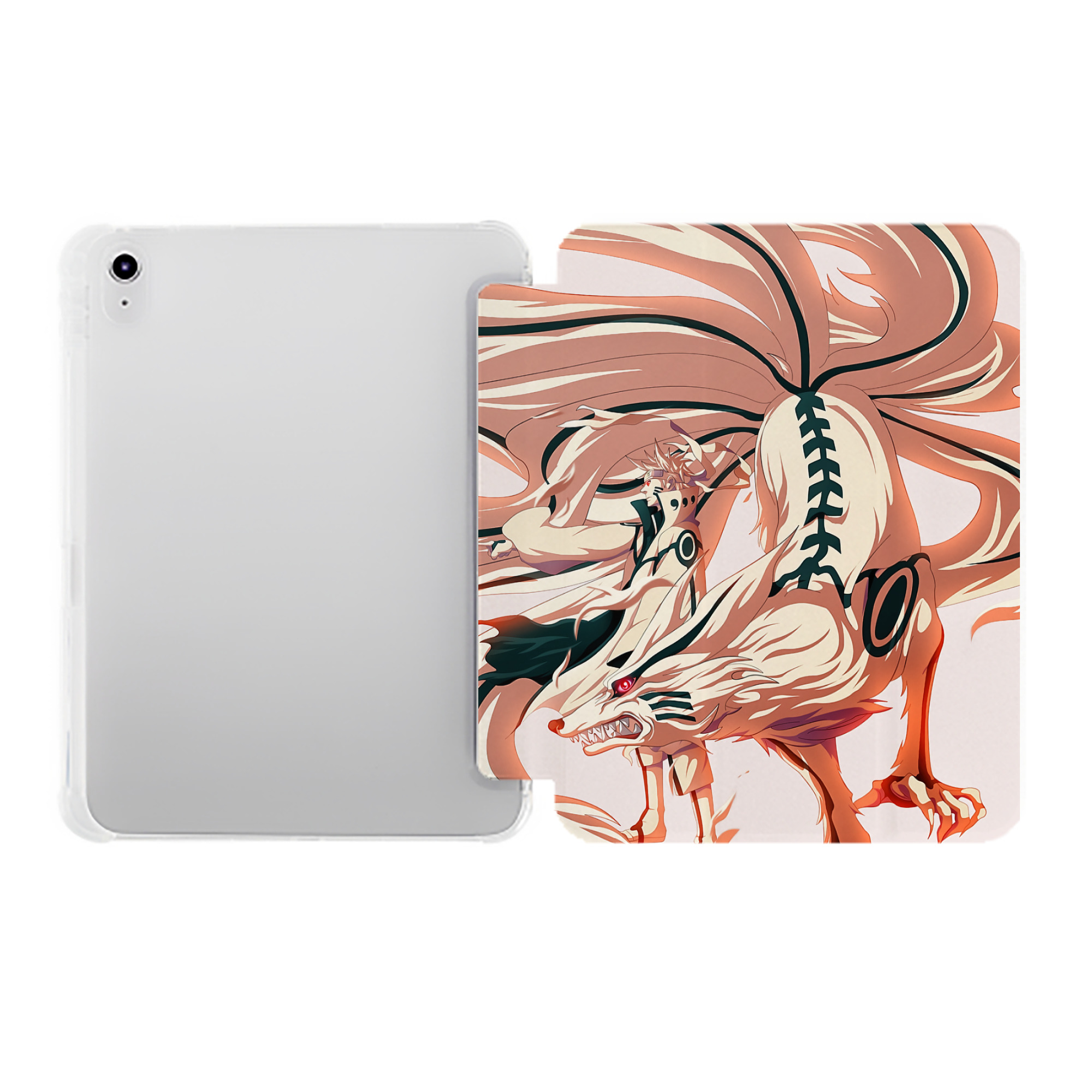 （画像用） NARUTO -ナルト- NARUTO -ナルト- 疾風伝 IPad ケース ペン収納付き 三つ折りスタンド PUレザー×シリコン 対応機種9.5/10.5/10.9インチ